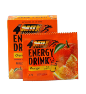 4MAX Energy Drink 4.7g (Orange Flavour)