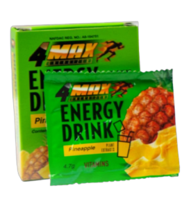 4MAX Energy Drink 4.7g (Pinapple Flavour)