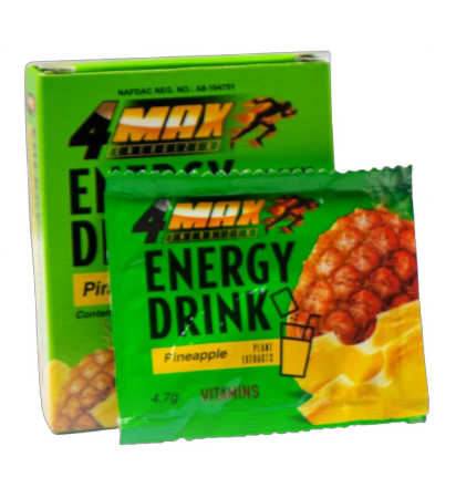 4MAX Energy Drink 4.7g (Pinapple Flavour)